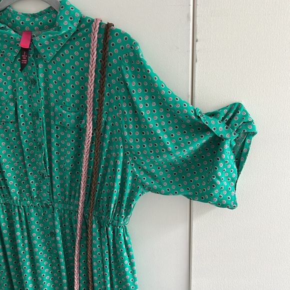 35. Pure Energy Multi Color MIDI Shirt Dress with 2 Belts. - Picture 9 of 12